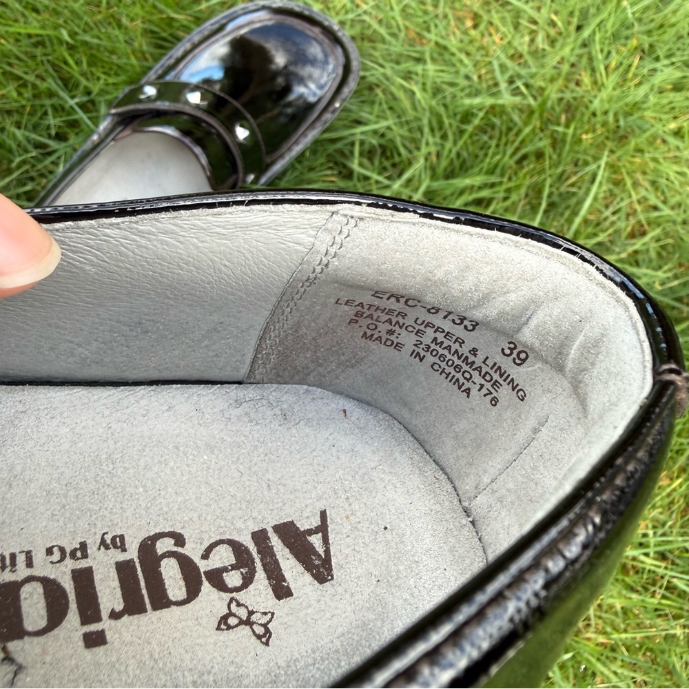 Rare Alegria by PG Lite Black Patent Studded "Rocker" Loafers - Picture 7 of 7